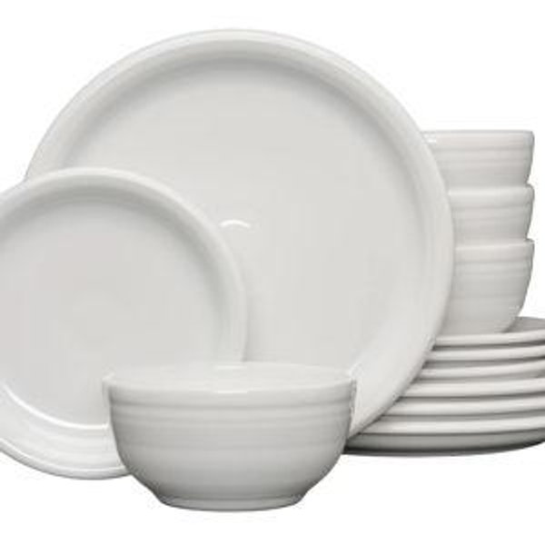 Bistro Coupe 12-Piece Dinnerware Set, Service for 4