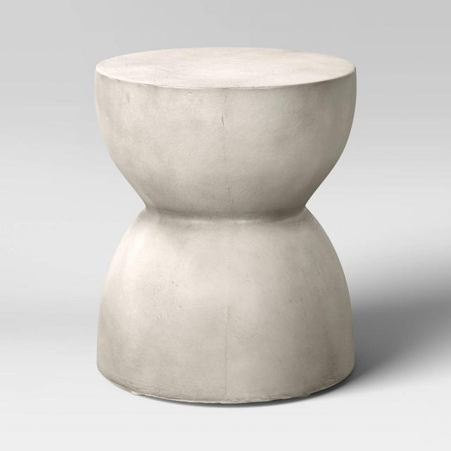 Faux Stone Hourglass Shaped Patio Accent Table - Project 62™