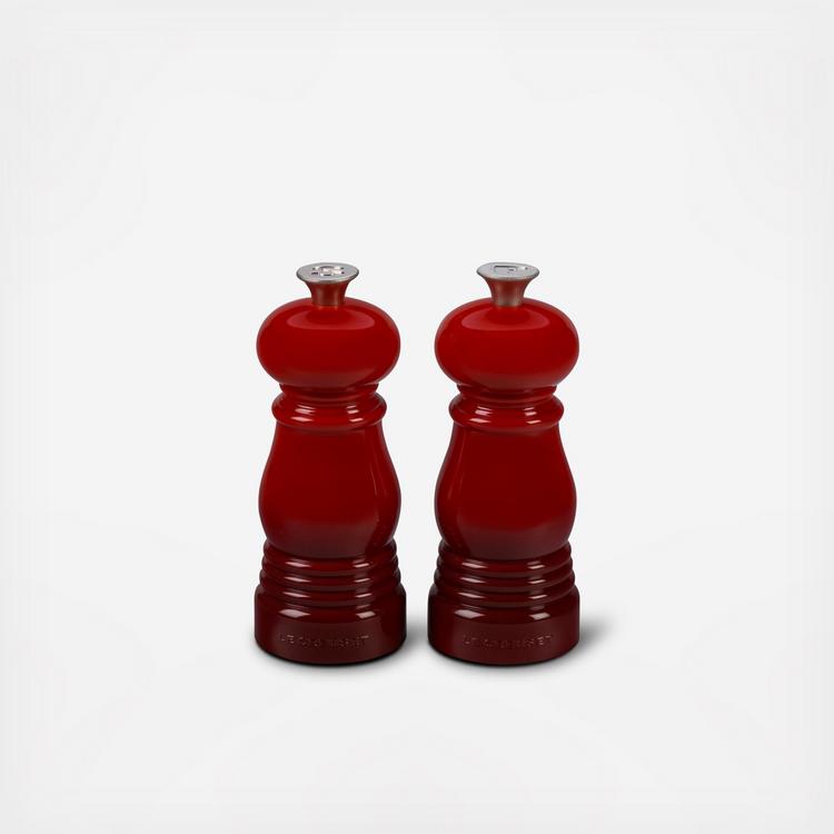 Le Creuset 5 Salt & Pepper Mill Set - Cerise