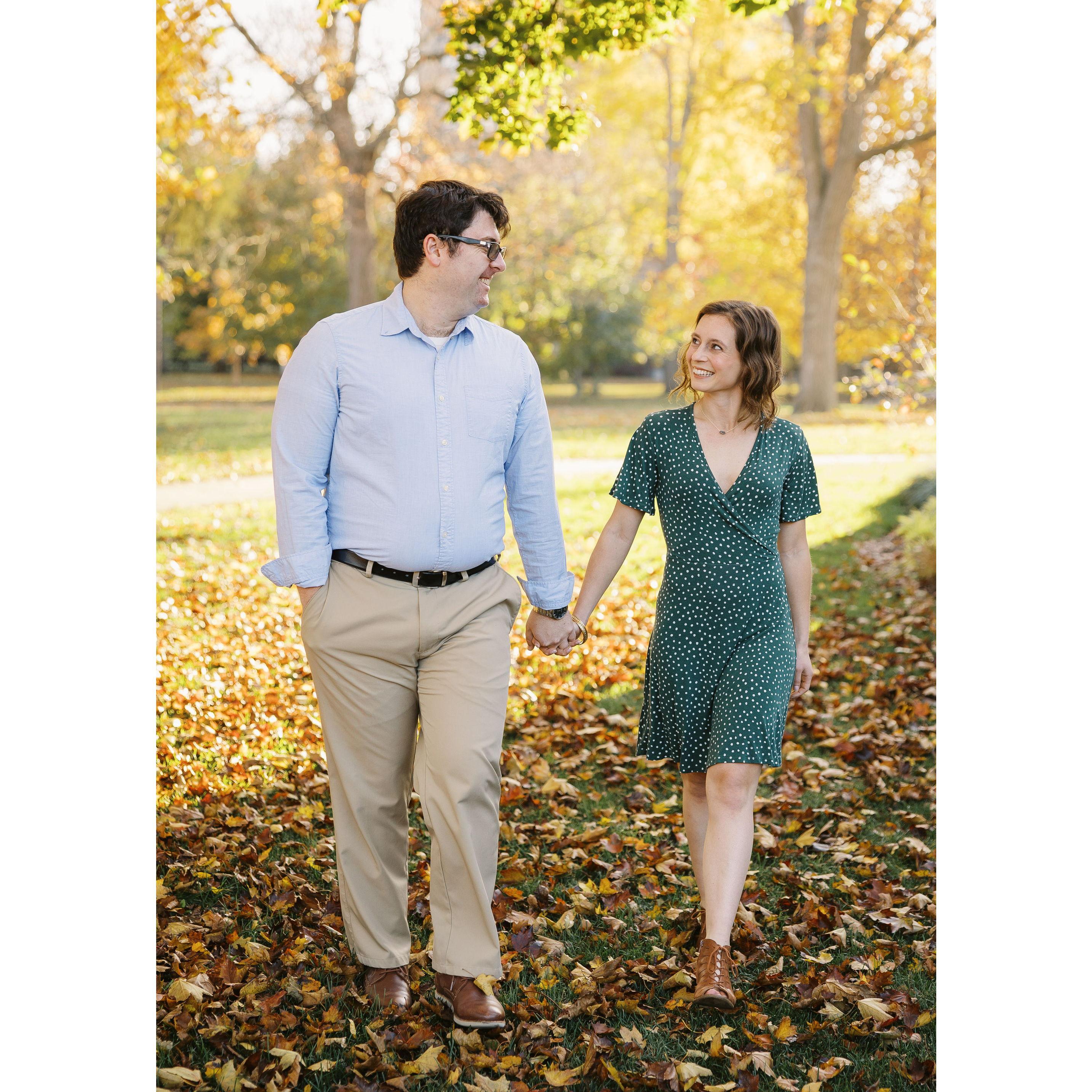 Engagement photo from November 2022