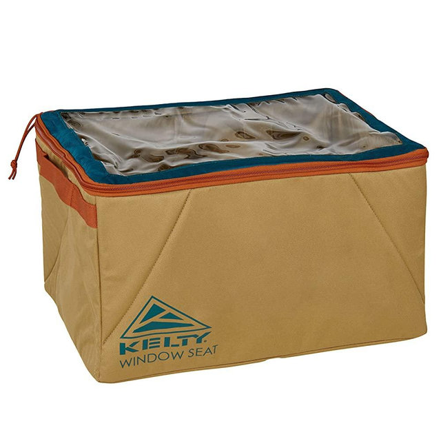 Kelty Window Seat Car Camping Organizer, Clear Lid, Ruged Exterior