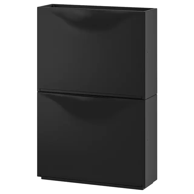 TRONES Shoe/storage cabinet, black