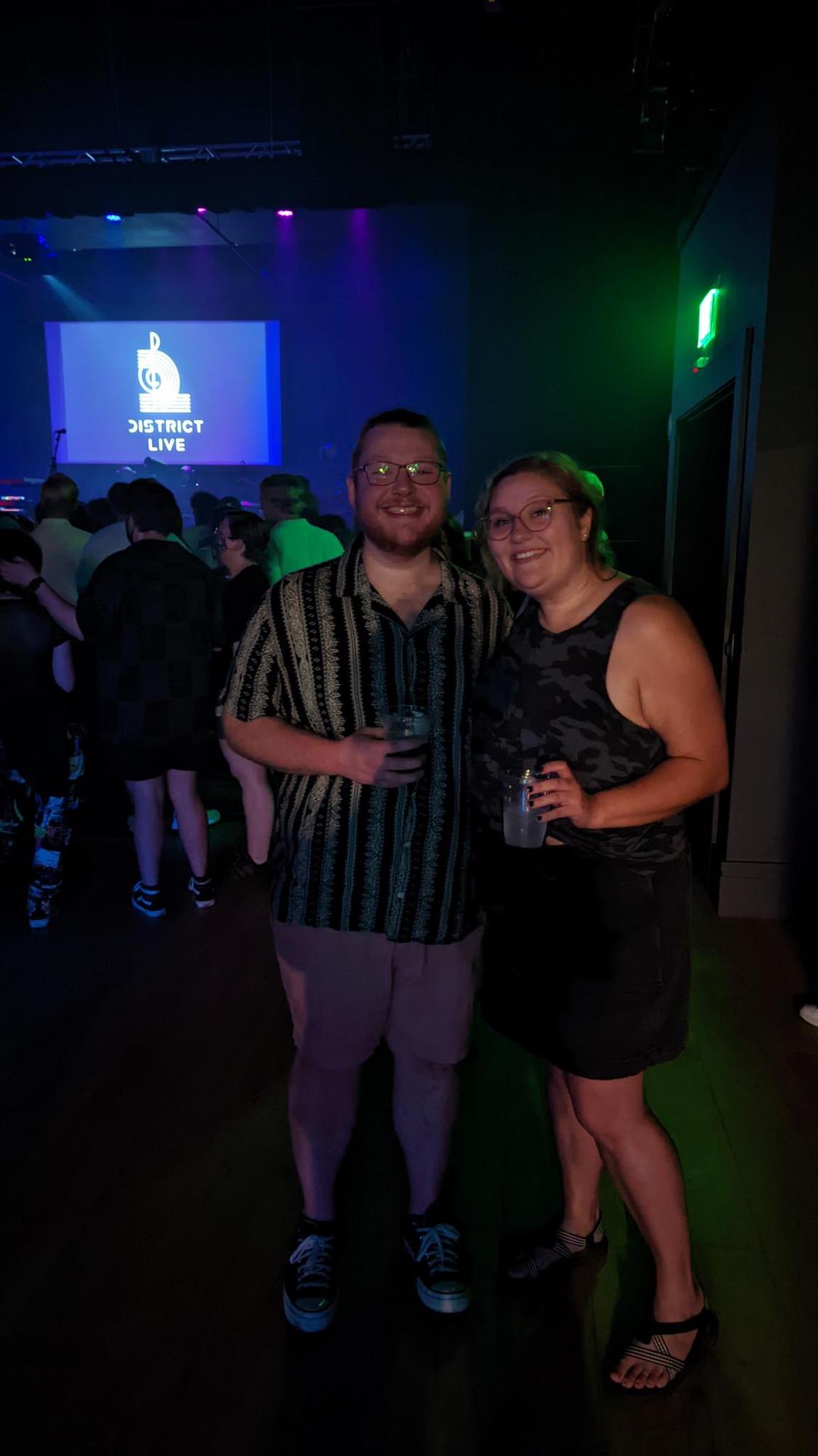 June 2022 — Reid and Susannah’s 2nd concert. They saw Flipturn (who opened for RKS in April) at District Live in Savannah, GA with Garrett and A.