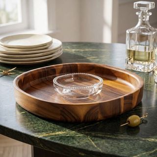 Braid Glass Chip & Dip Server