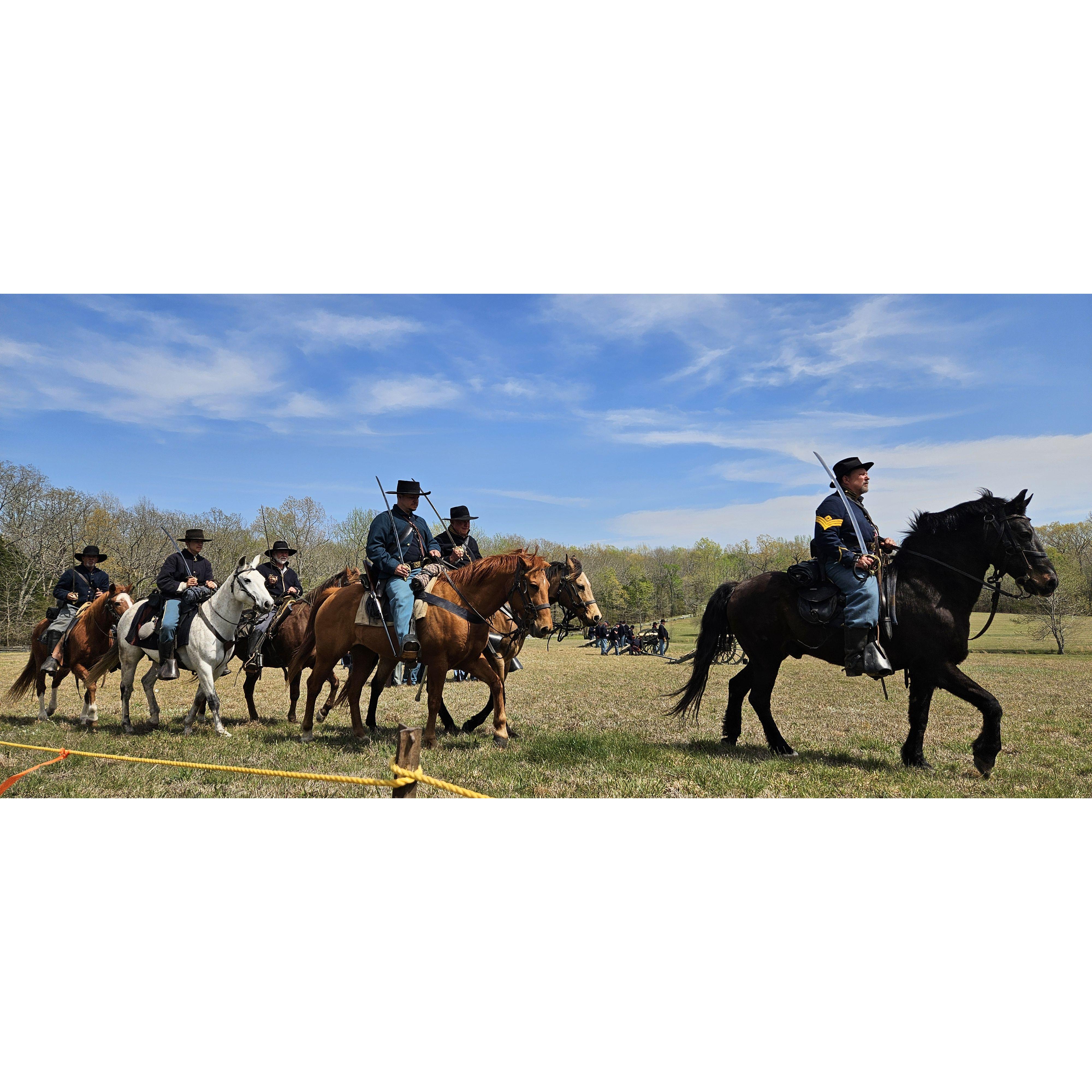 April 2024: Civil War reenactment in Tennessee