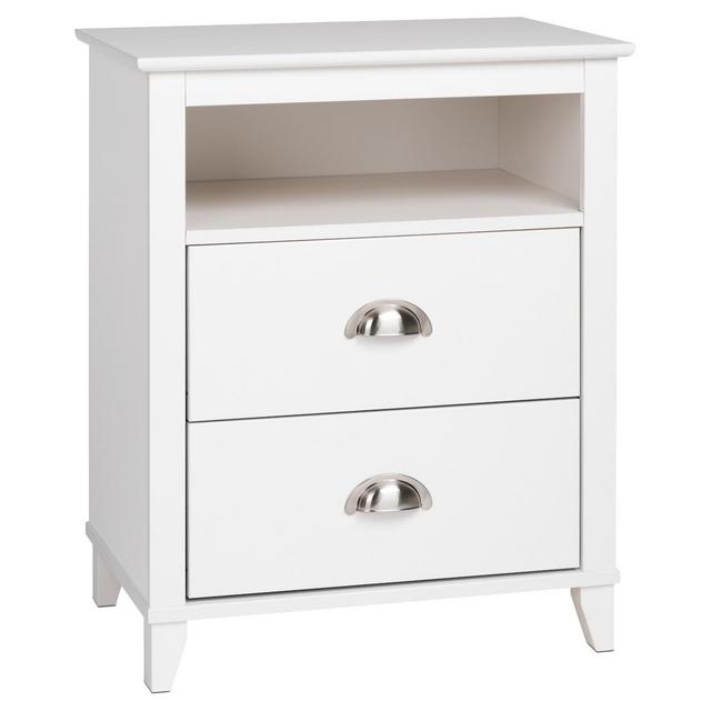 Yaletown 2 Drawer Nightstand - White - Prepac