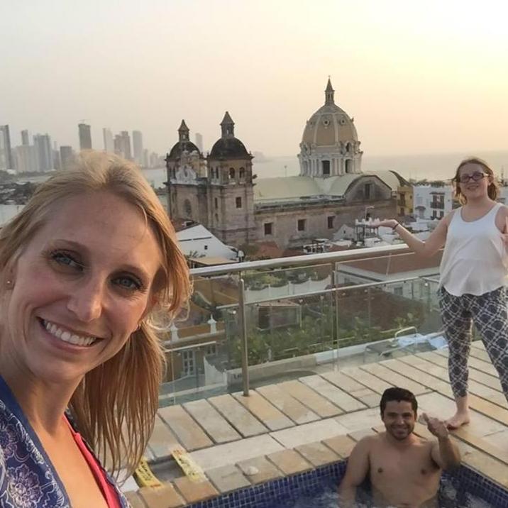 In Cartagena, after a trip to the Samsata site in Bocachica.