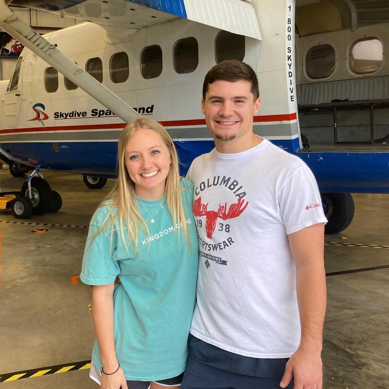 Surprised Trav with Skydiving for his 25th birthday... we didn't end up jumping because of the weather... and still haven't jumped yet. haha