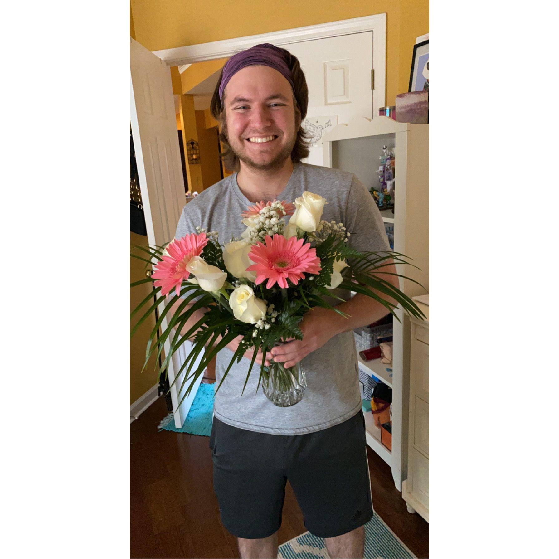 always getting flowers <3