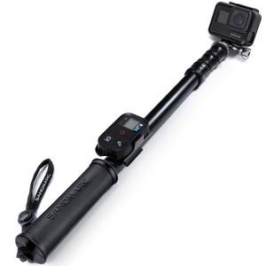SANDMARC Pole - Metal Edition: 15-50&quot; Waterproof Extension Stick (Pole) for GoPro Hero 7, Hero 6, Hero 5, Fusion, Session, Hero 4, 3+, 3, 2, and HD Cameras - with Remote Clip (Mount)