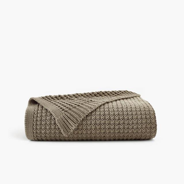 Chunky Knit Organic Throw from Under the Canopy