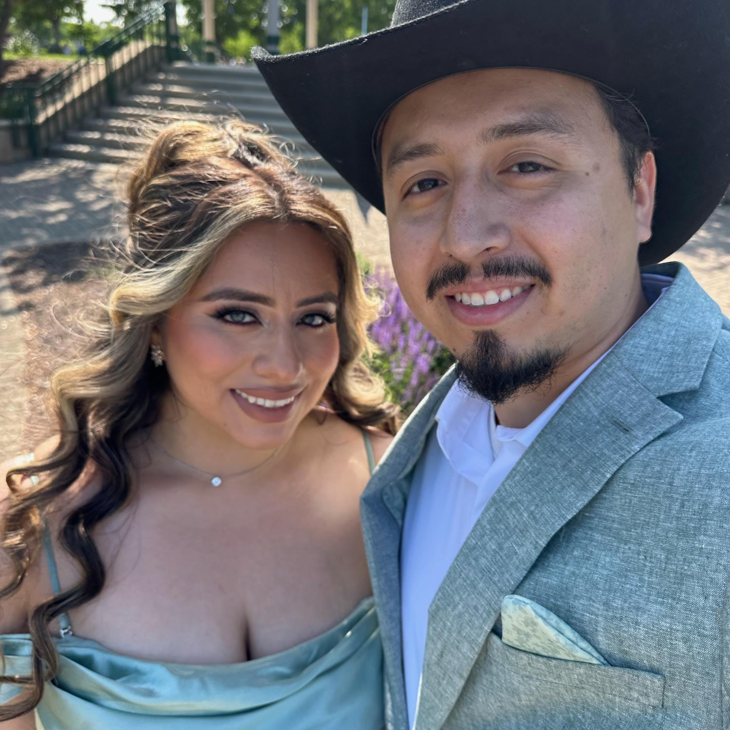 Bridesmaid & groomsman next stop Husband & Wife 💒