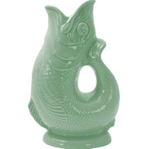 Wade Ceramics Gluggle Jug Fish Pitcher in Sage Green