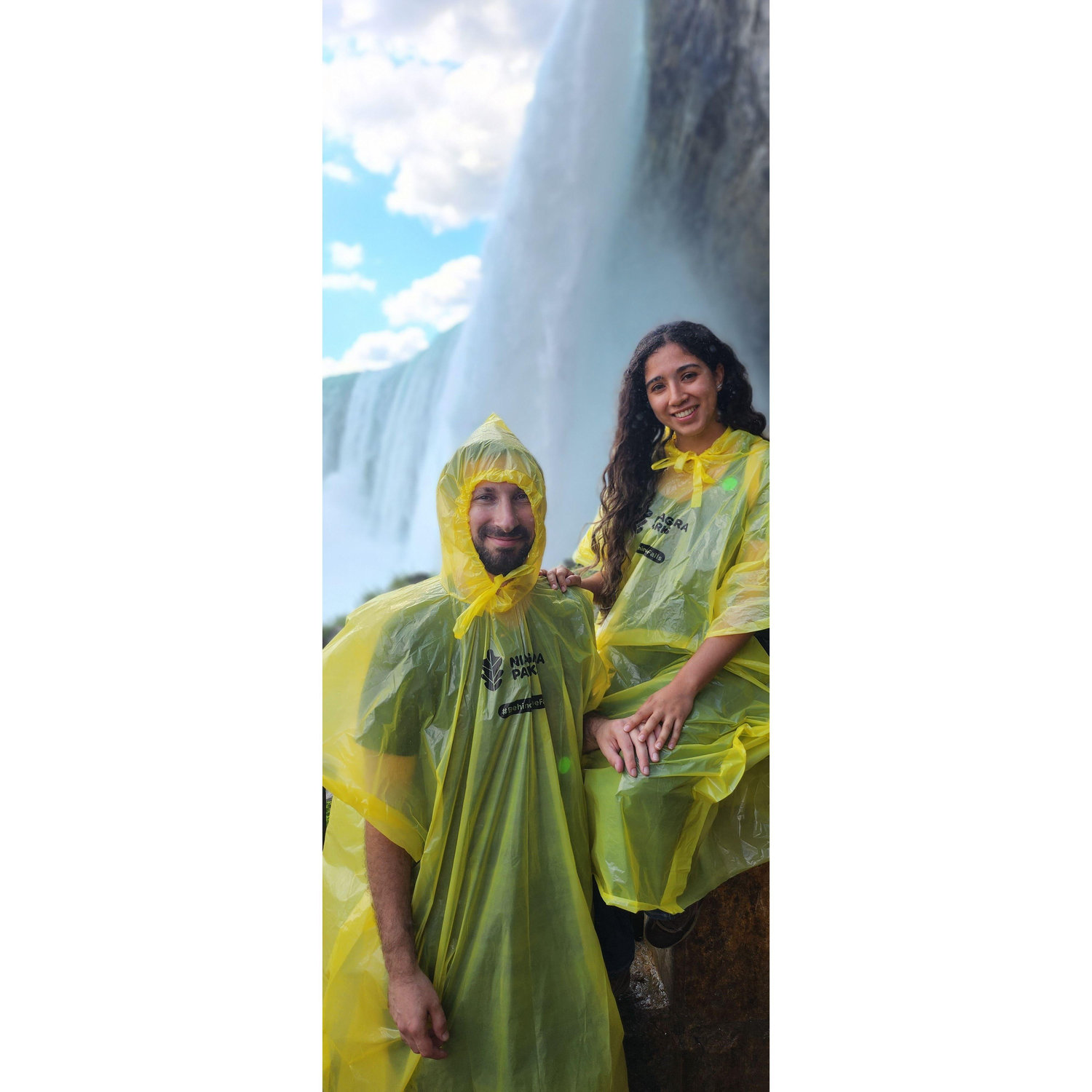Behind Horseshoe Falls. Niagara Falls, Canada.