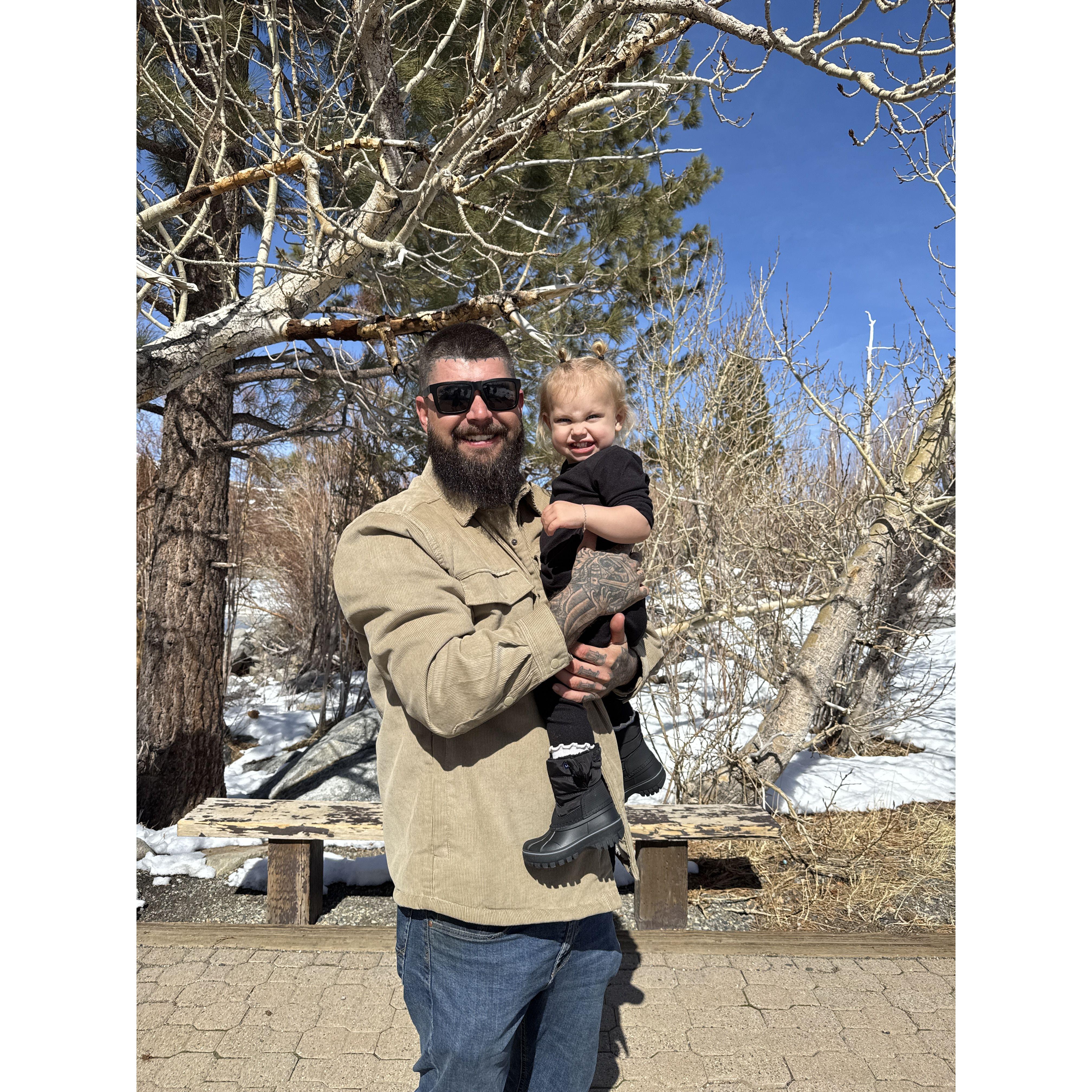 Colten with our Niece Avery