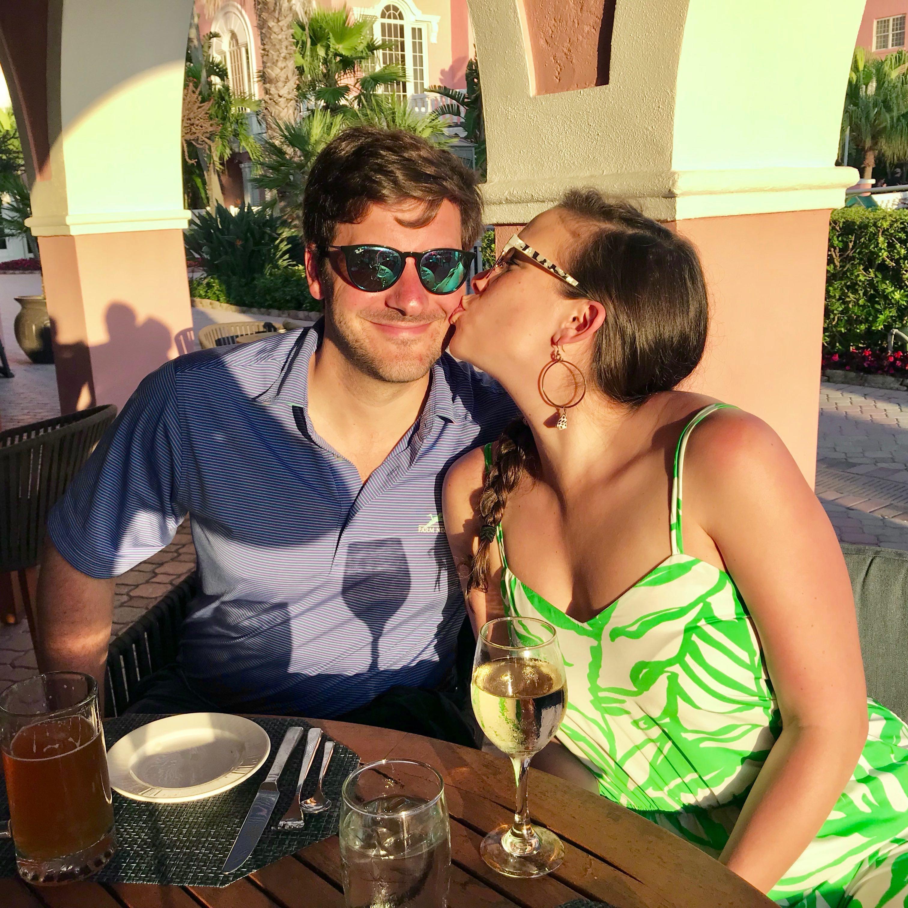 Kisses at The Don CeSar!