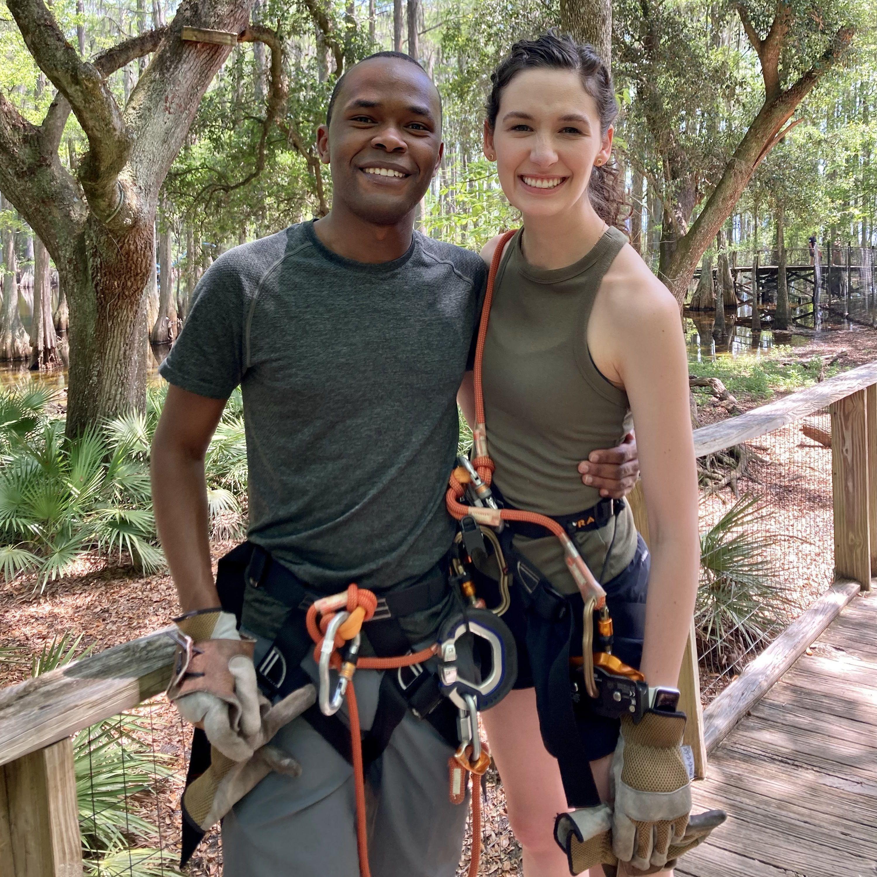 Hope visited Eric in Tallahassee to celebrate his birthday and the two found yet again another adventure and went zip lining.
