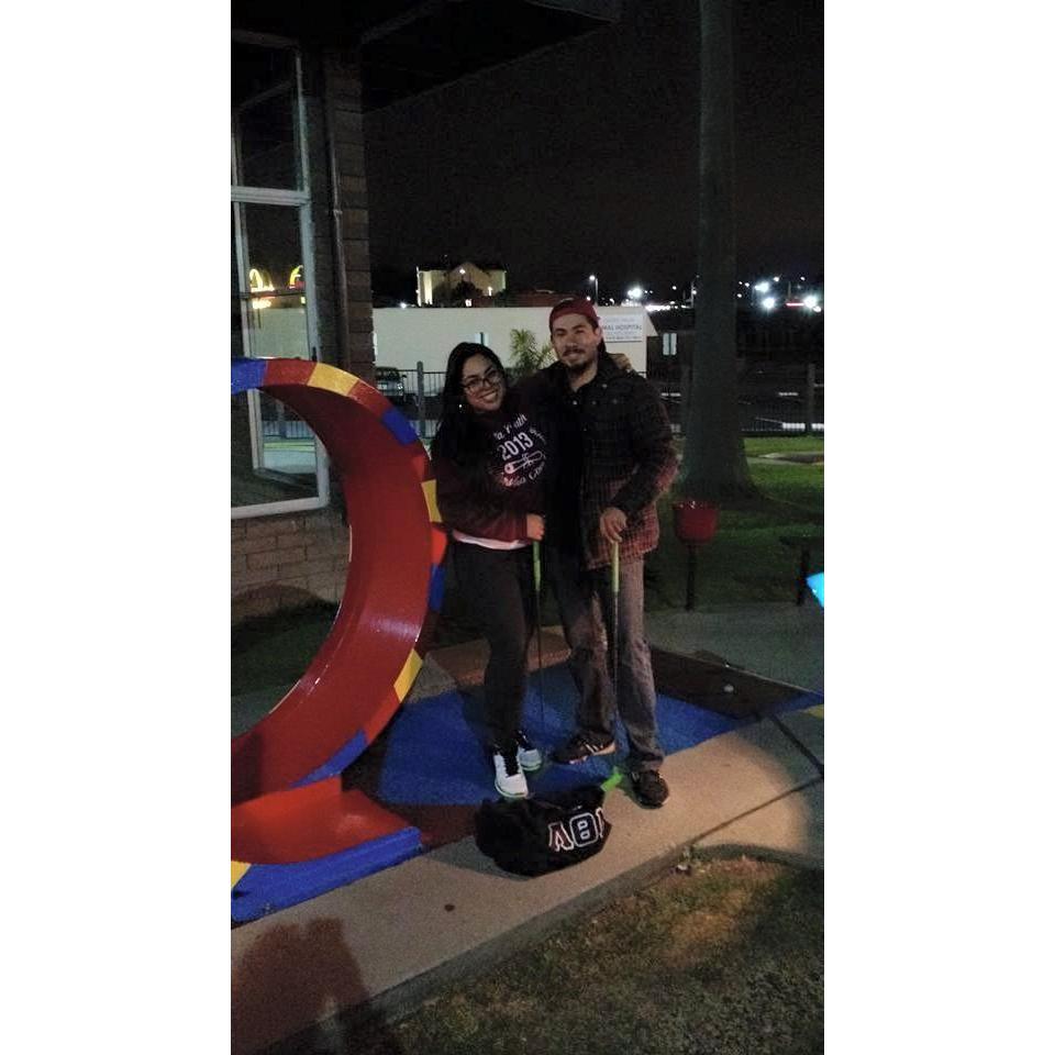 Mini Golf date after work <3