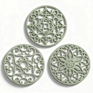 ME.FAN Trivets for Dishes/Pots/Pans, 3 Pcs Silicone Mats