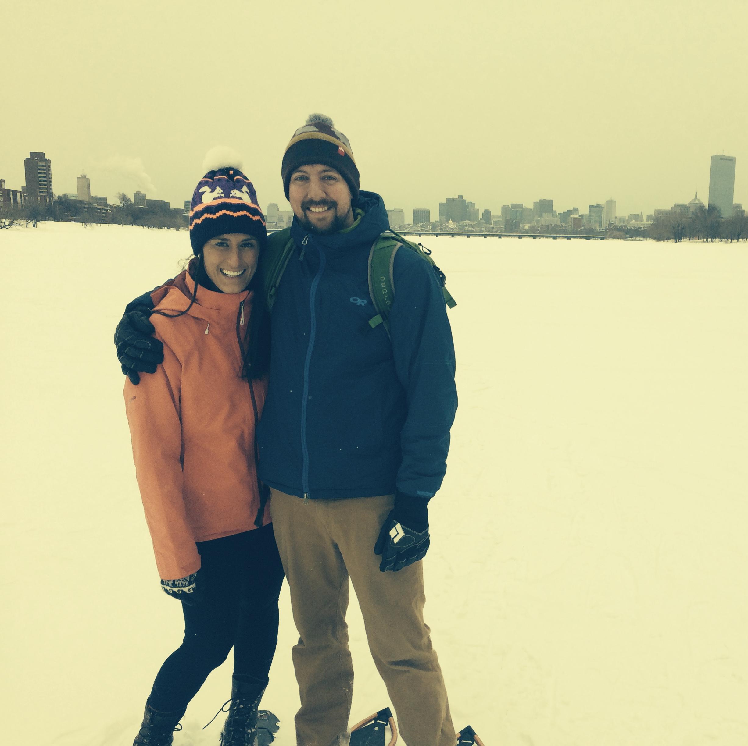 Snowshoeing on the Charles (2015)