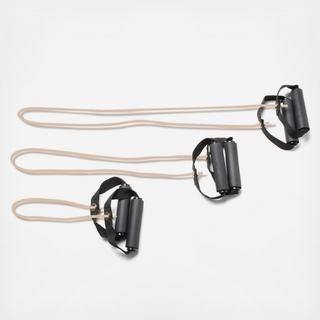 Tubing with Handles Exerciser Full Body 3-Piece  Set