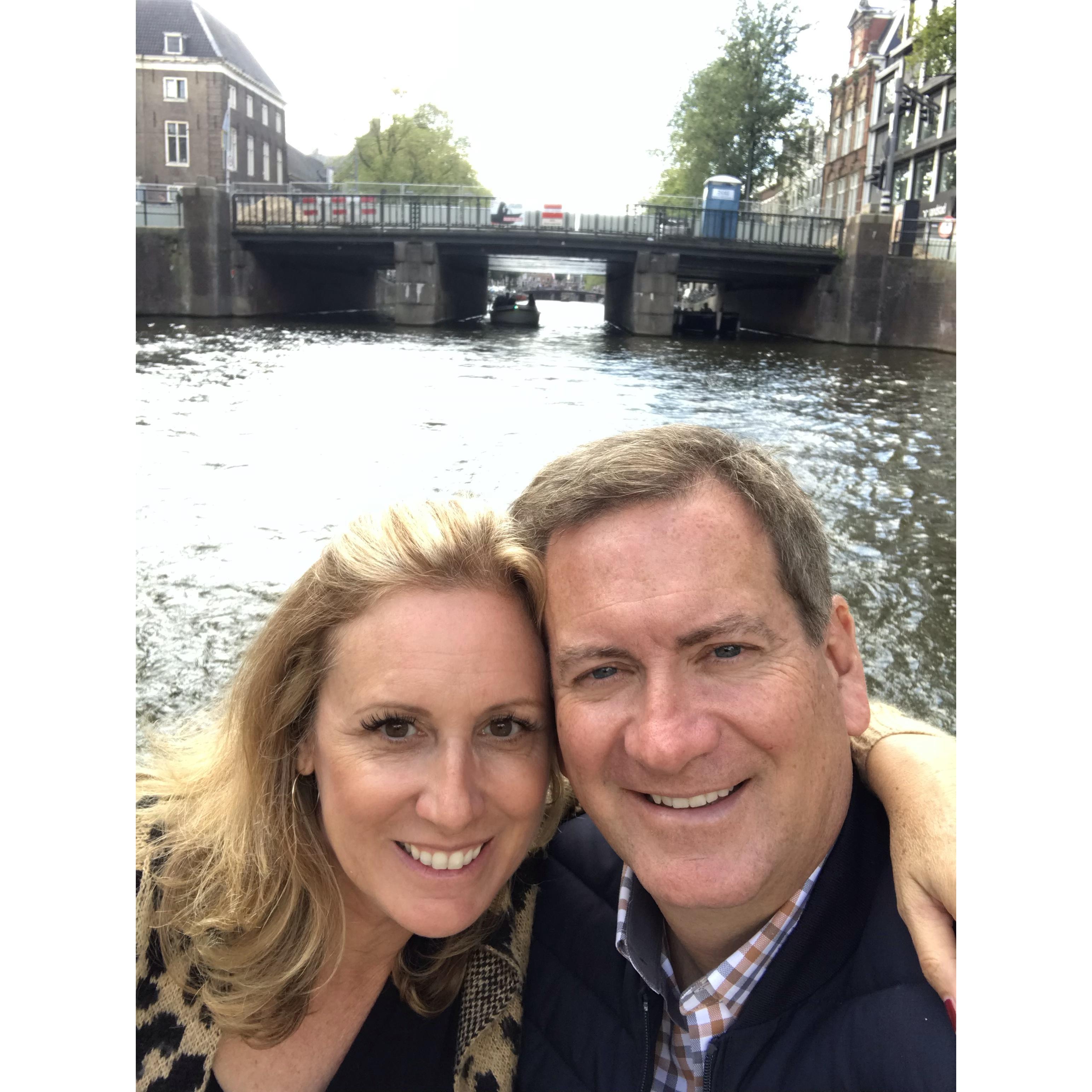 Amsterdam the day after she said "Yes!"