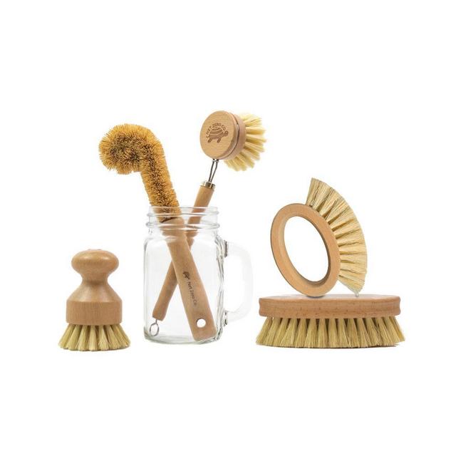 Plant Based Cleaning Brush Set - Set of 5 Plastic-Free Brushes