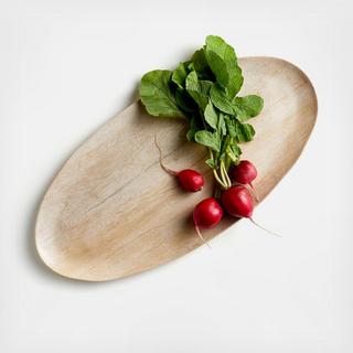 Faux Bois Melamine Serving Platter
