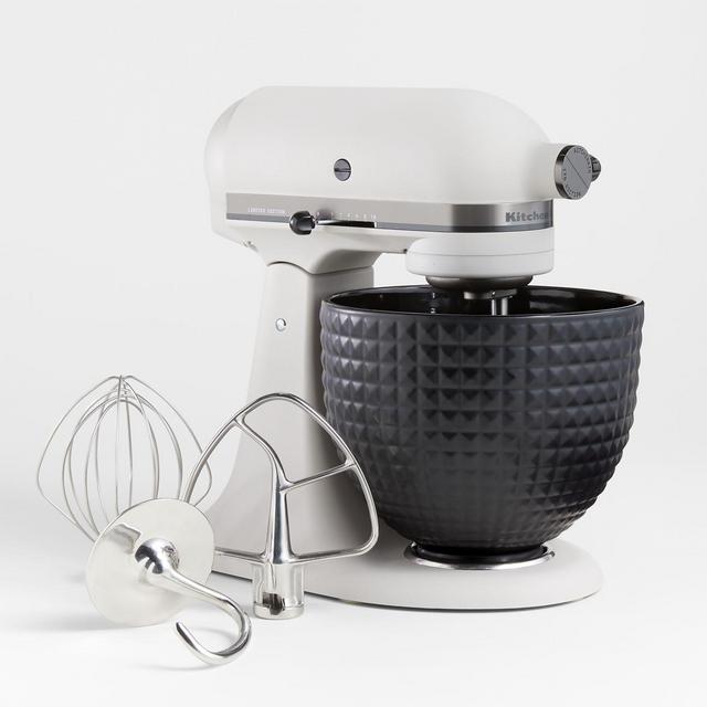 KitchenAid ® Artisan ® Series 5-Quart Tilt-Head Limited-Edition Light & Shadow Stand Mixer with Black Ceramic Bowl