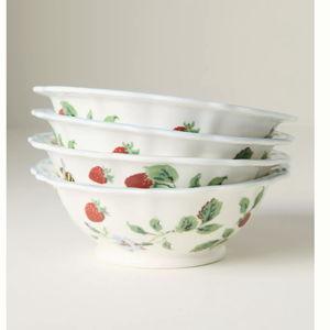 Camille Stoneware Cereal Bowls, Set of 4