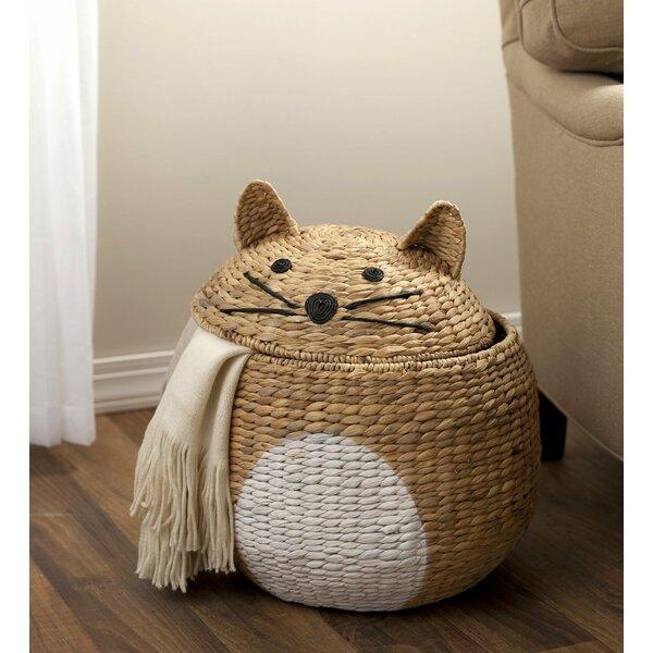 Woven Cat Shaped Storage Basket