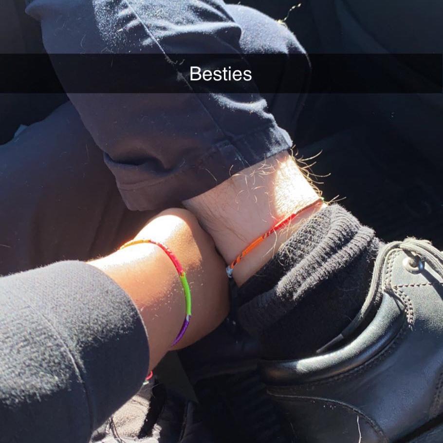 We got friendship bracelets!