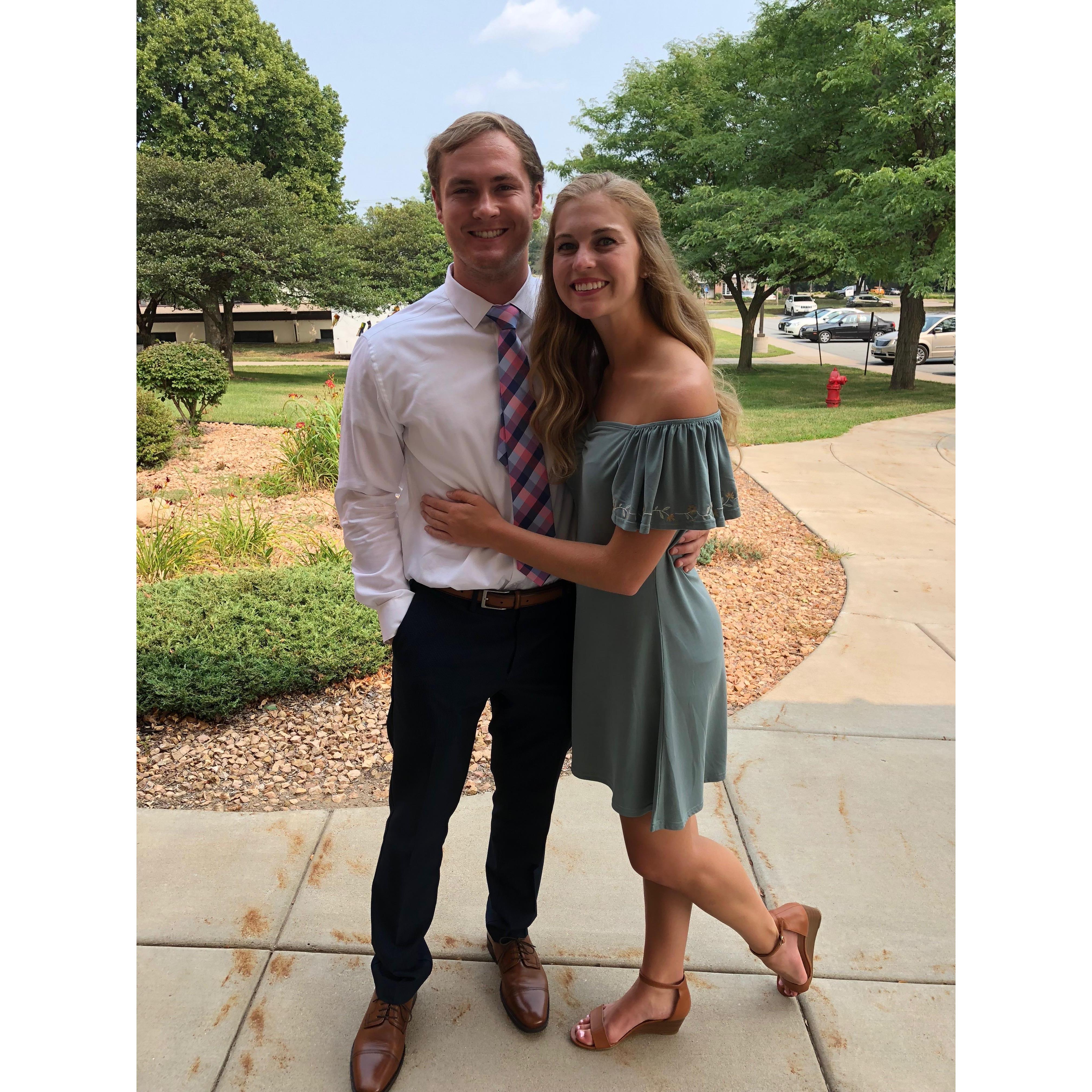 First time as wedding dates!