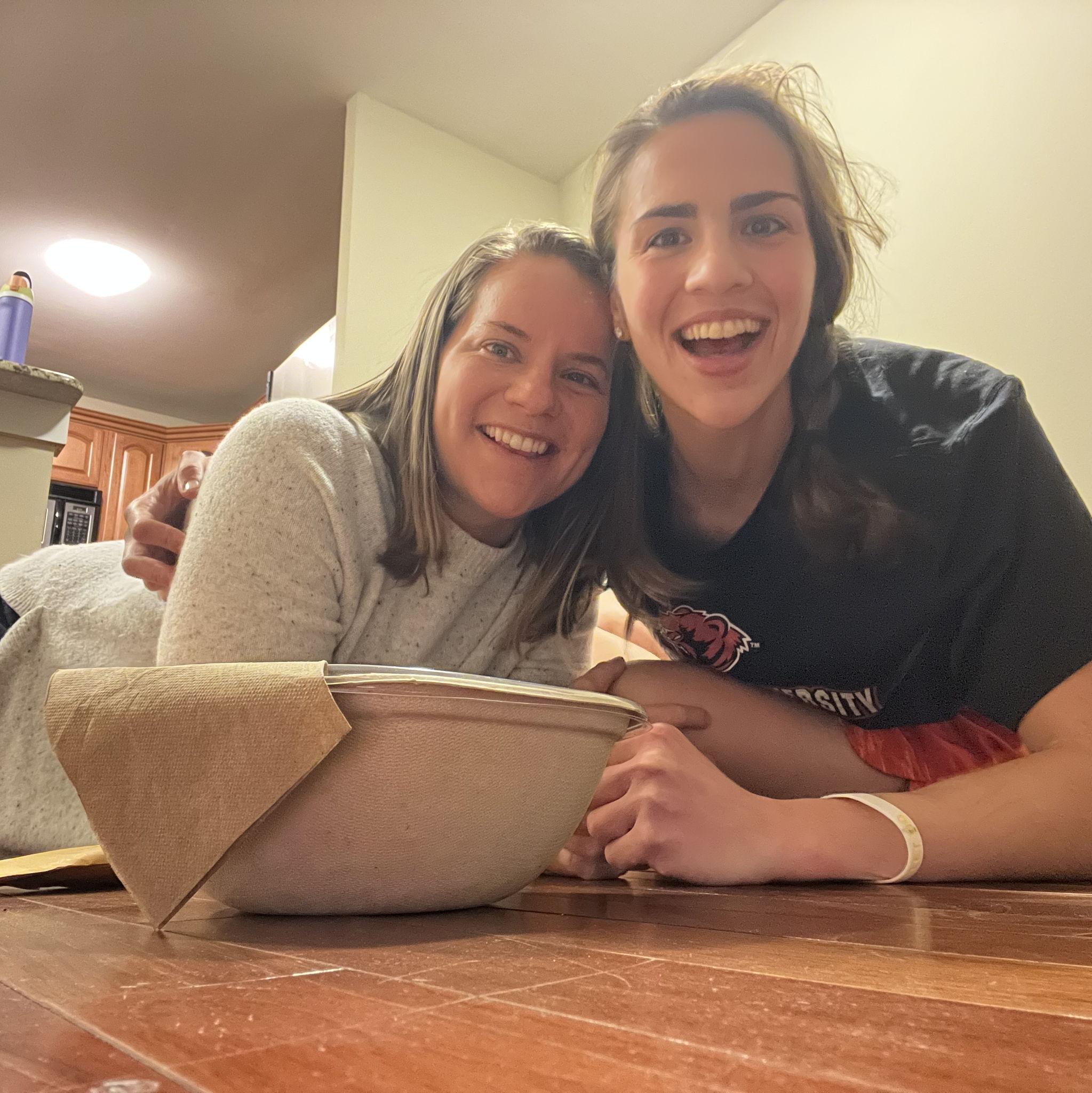 1st meal in our apartment (Sweetgreen, of course)