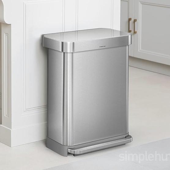 SimpleHuman Stainless Steel 55 L/14.5 Gal Trash Can