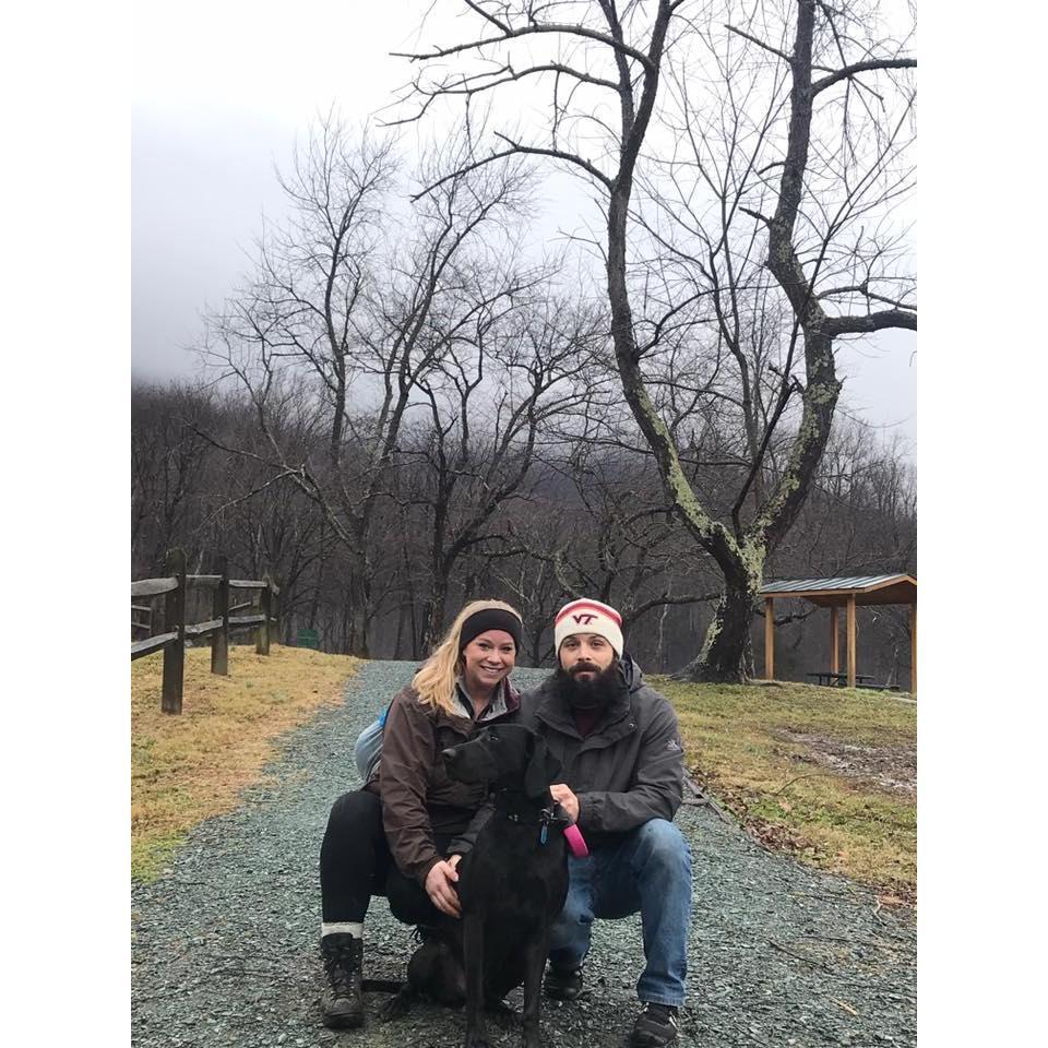 Family hike in Crozet, Va.