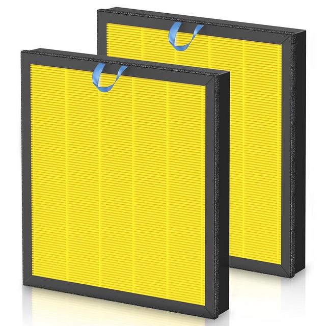 Vital 100S Pet Care Replacement Filter for LEVOIT Vital 100S Vital 100S-P Air Purifier, H13 True HEPA and High-Efficiency Activated Carbon Filter, Vital 100S-RF-PA, LRF-V102-YUS, Yellow