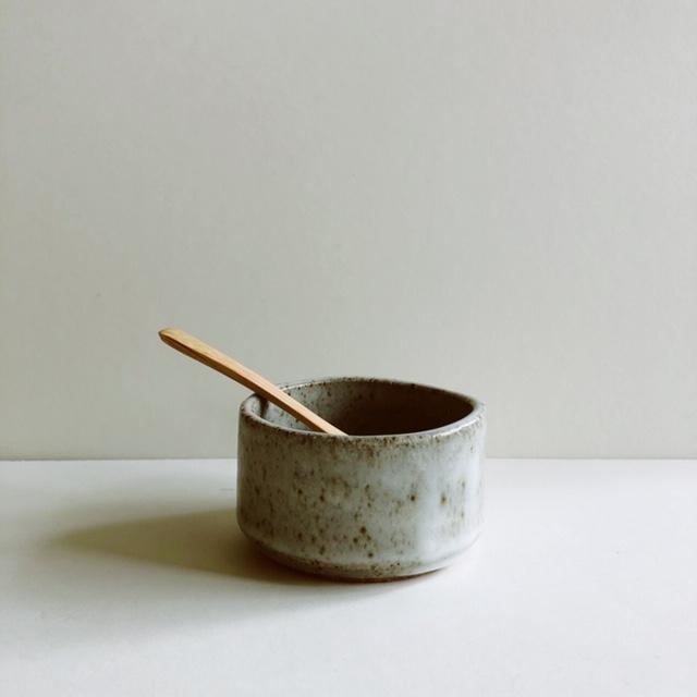 Lisa Fontaine Salt Bowl with Wood Spoon/ No 2