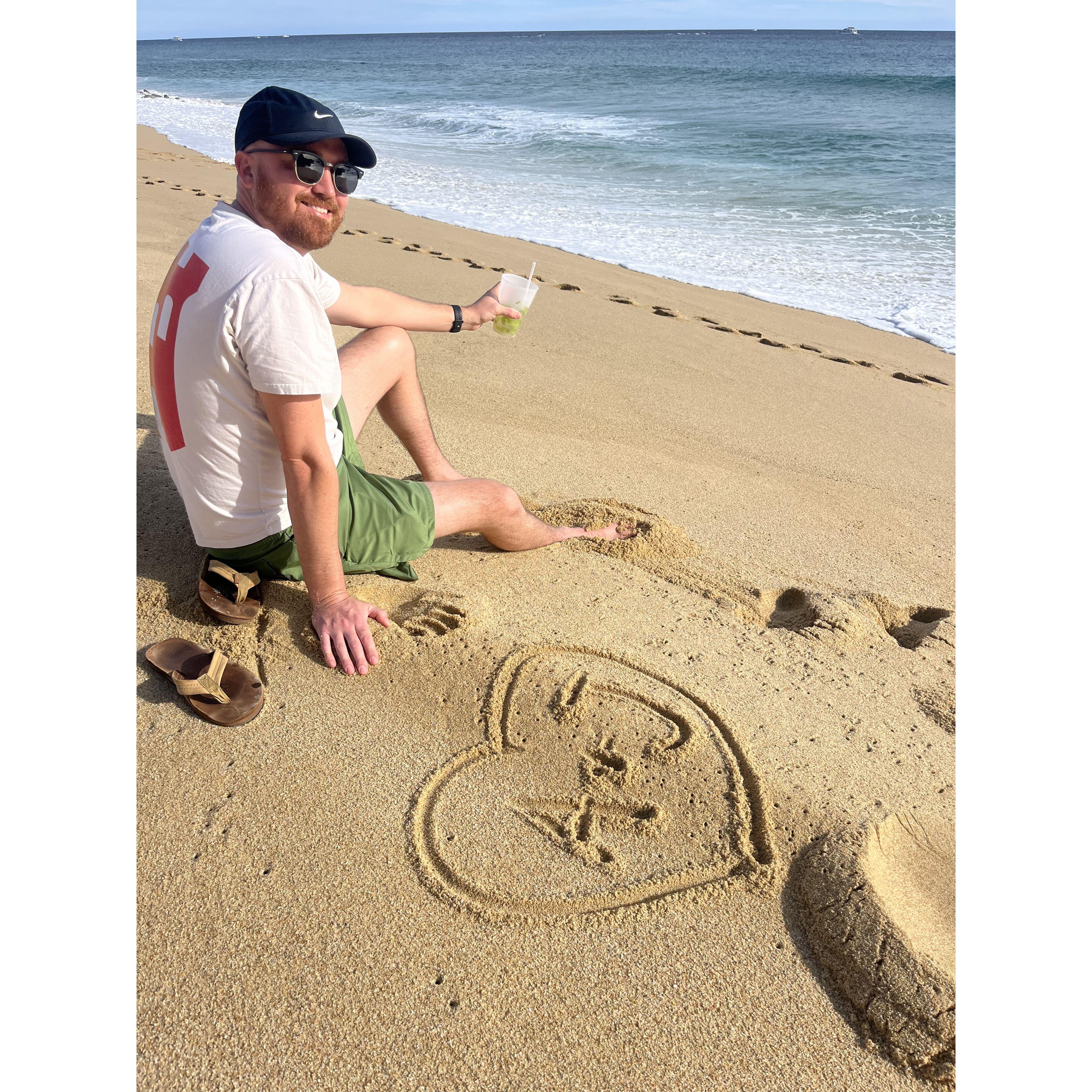 It was always meant to be! It was written in the stars.. I mean sand!