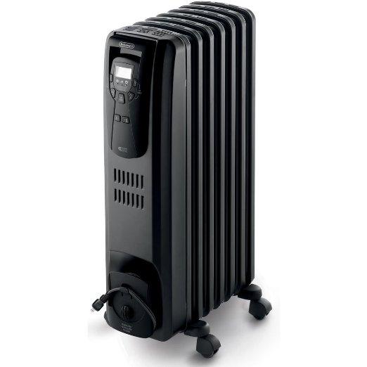DeLonghi EW7507EB Oil Filled Radiator Heater Black 1500W