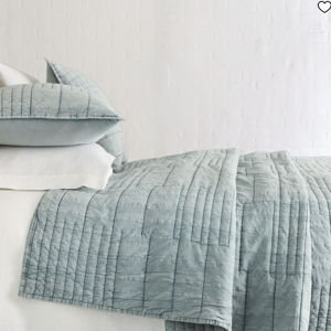 Parks Washed Cotton Quilt - Chambray