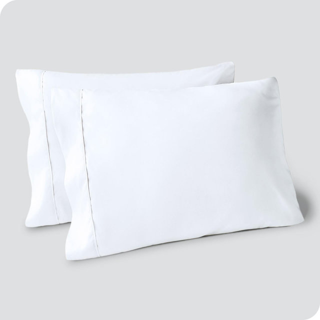 Ultra-Soft Microfiber Standard White Pillowcase Set by Bare Home