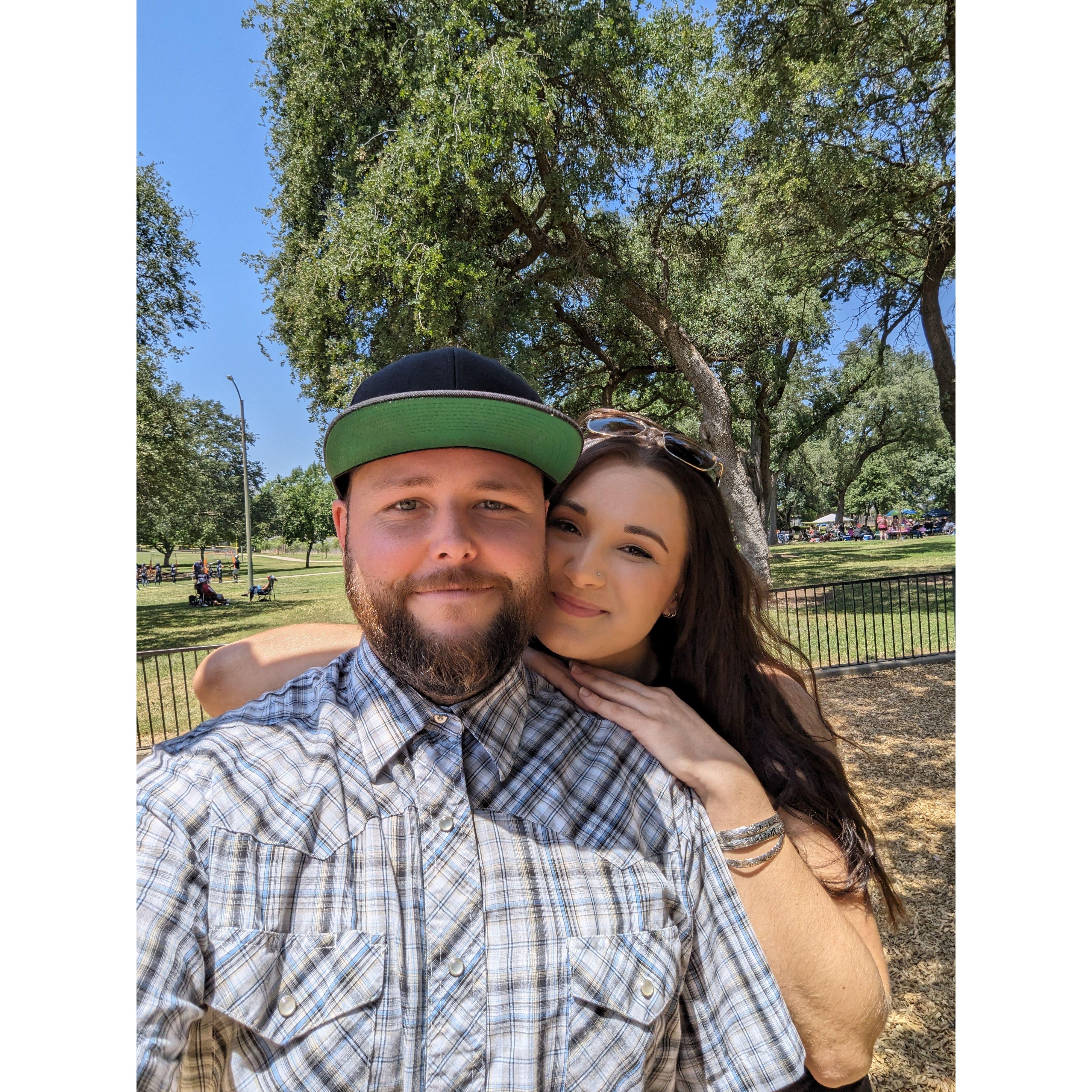 Our first picture together.