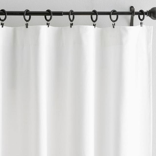Broadway Rod Pocket Curtain, Set of 2, 84", White