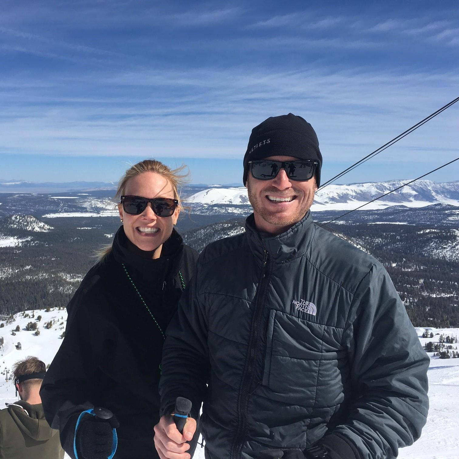 Shana hadn't skiied for years before this trip. She is a natural and even went down Black Diamonds!!