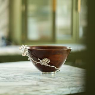 Orchid Wood Salad Bowl