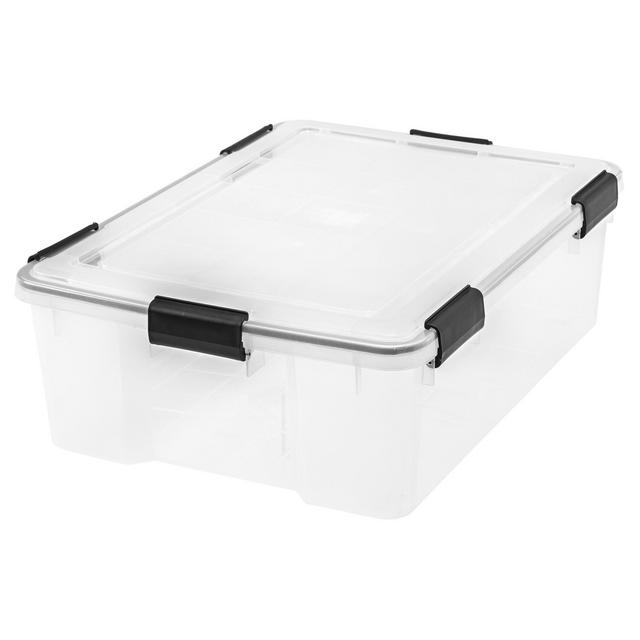IRIS 41qt Weathertight Storage Bin Clear