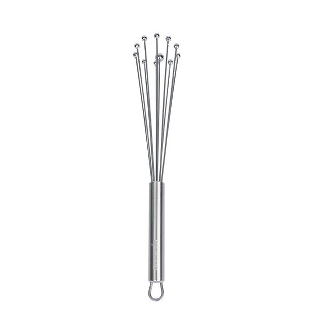 Restaurantware-German Standard 10.6 Inch Ball Whisk, 1 Dishwashable Kitchen Whisk - Ergonomic Handle, Durable, Stainless Steel Manual Egg Beater, Suitable For Whisking, Stirring, Mixing, Beating
