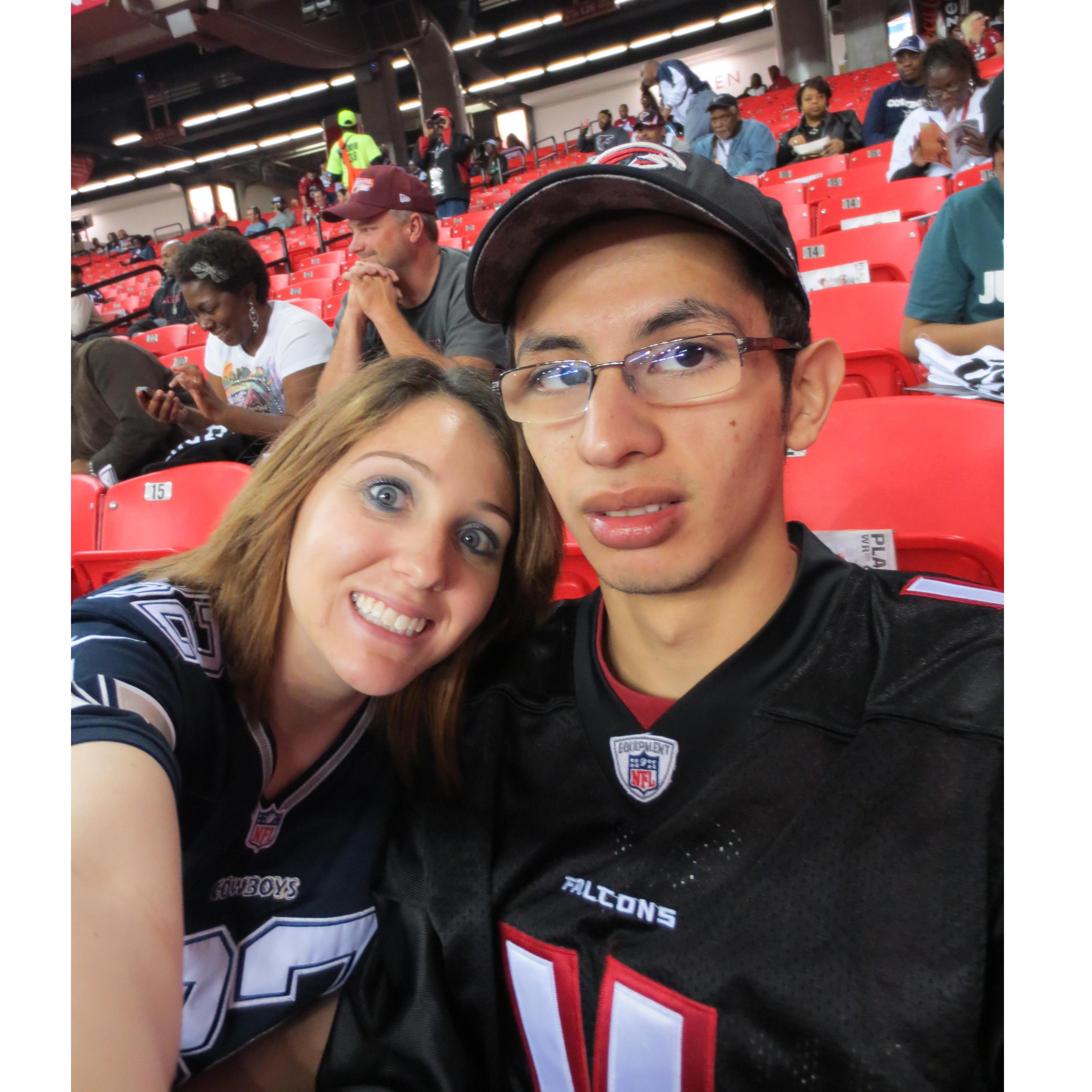 The One that started this whole Tradition Dallas Cowboy vs. Atlanta Falcons. 2012