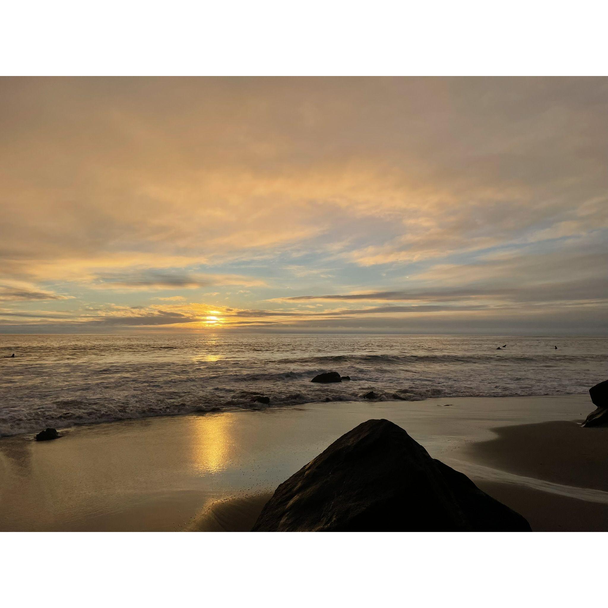 The photo of the sunset Liz took just seconds before Ilan proposed